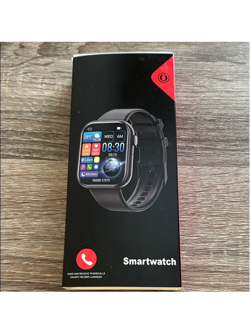 Advanced Smartwatch with Black Band